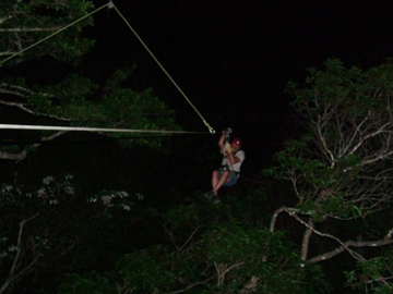 Night Canopy Tour and Superman Zip Line from Puntarenas