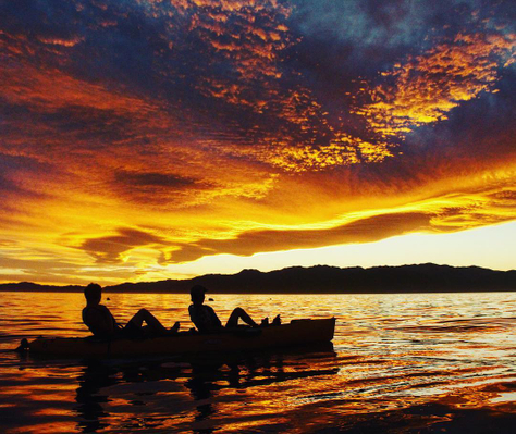kaikoura sunset kayak